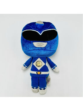 Funko 8" Blue Mighty Morphin Power Rangers Plush Toy Hero Action Figure 2017
